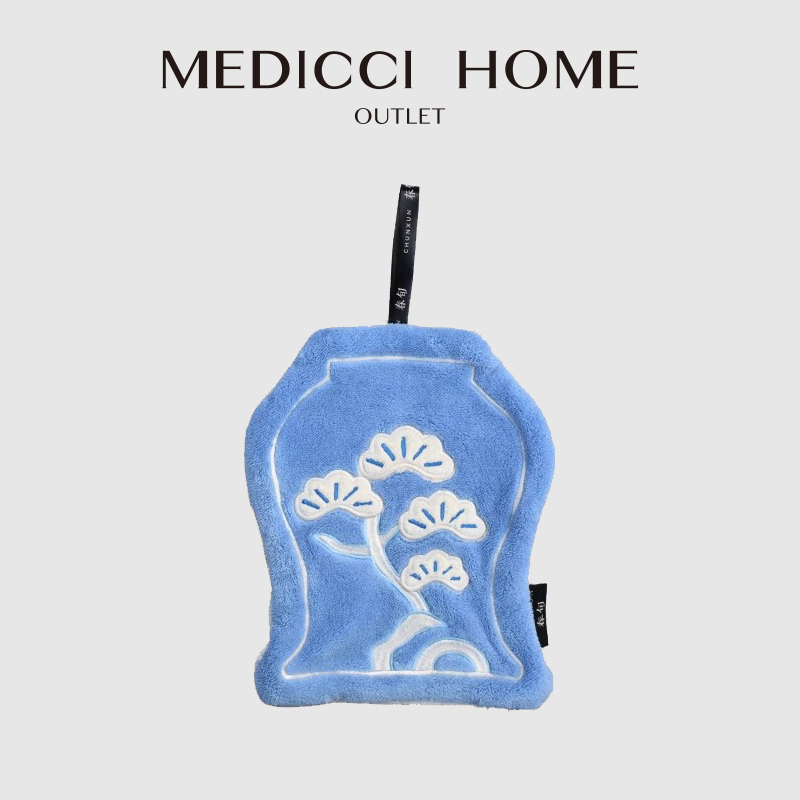 Embroidery Unique Design - Medicci Home Japanse pijnboom borduurwerk handdoek