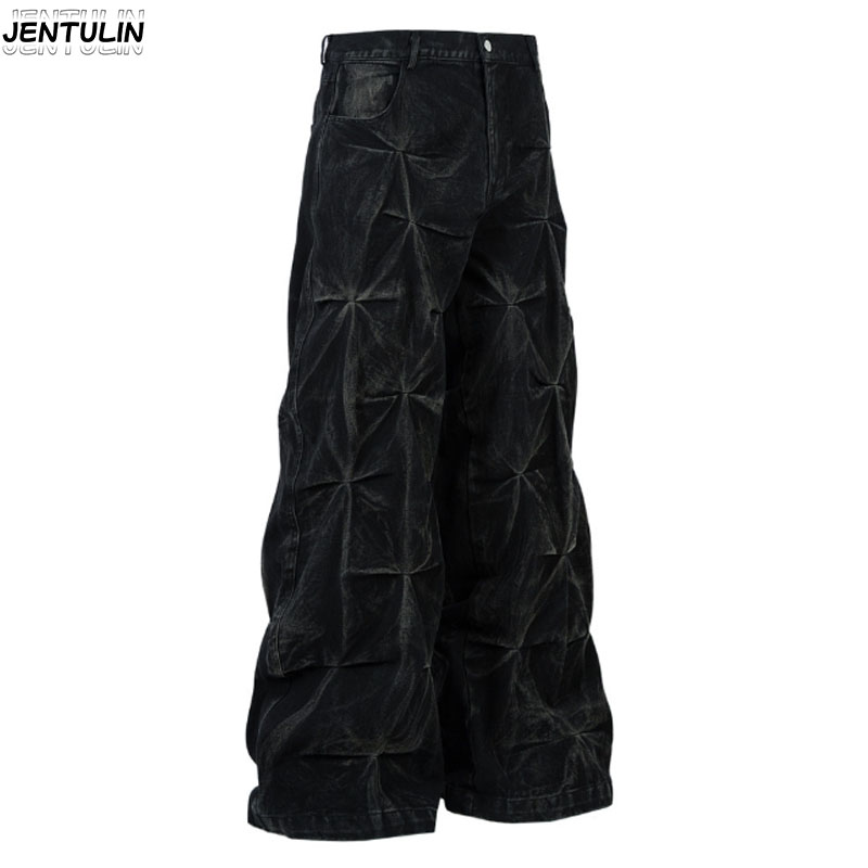 Embroidery On Jeans - Y2K Esthetiek Nieuw Patroon Borduren Baggy
