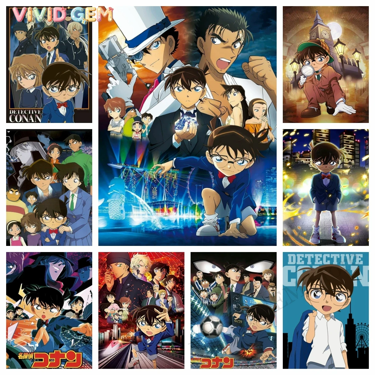 Embroidery X Stitch - VIVID GEM 2024 Nieuwe Detective Conan