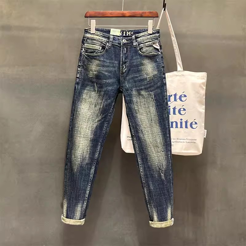 Embroidery On Jeans - Designer Mode Mannen Jeans Hoge Kwaliteit