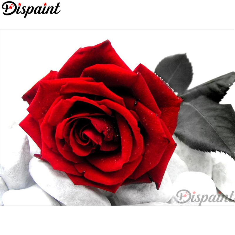 Embroidery Rose Stitch - Dispaint Volledige Vierkante/Ronde Boor 5D DIY