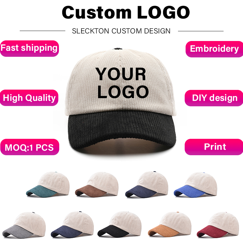 Embroidery Design Logo - Sleckton Logo Custom Baseball Cap Voor