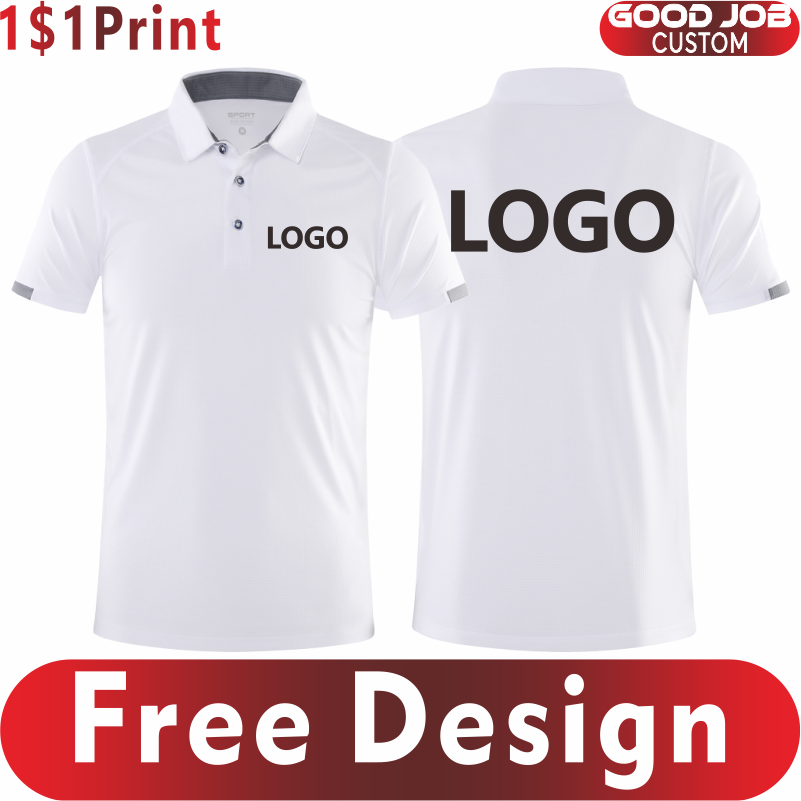 Embroidery Design Logo - Sneldrogende Sport Polo Shirt Custom Design