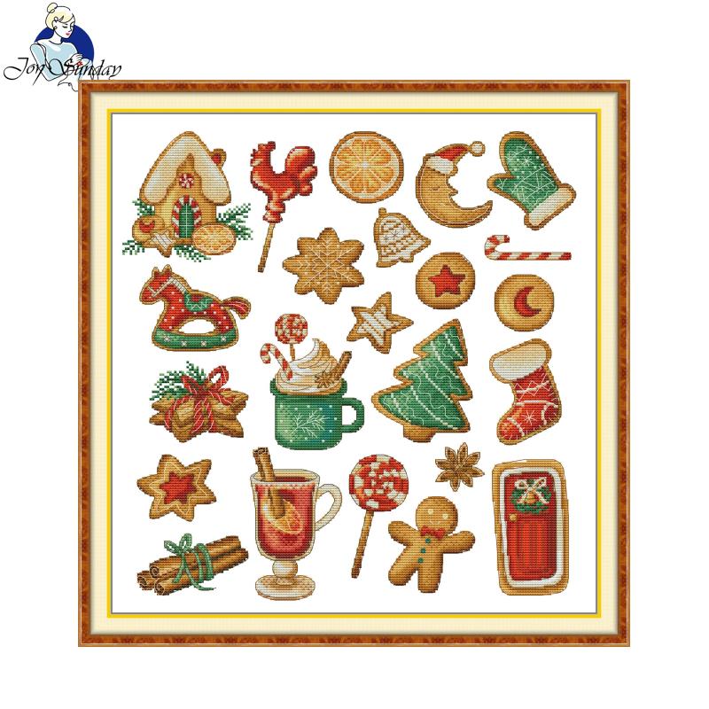 Embroidery Xmas Ornaments - Kruissteekset Gingerbread Photo Gallery Joy Sunday