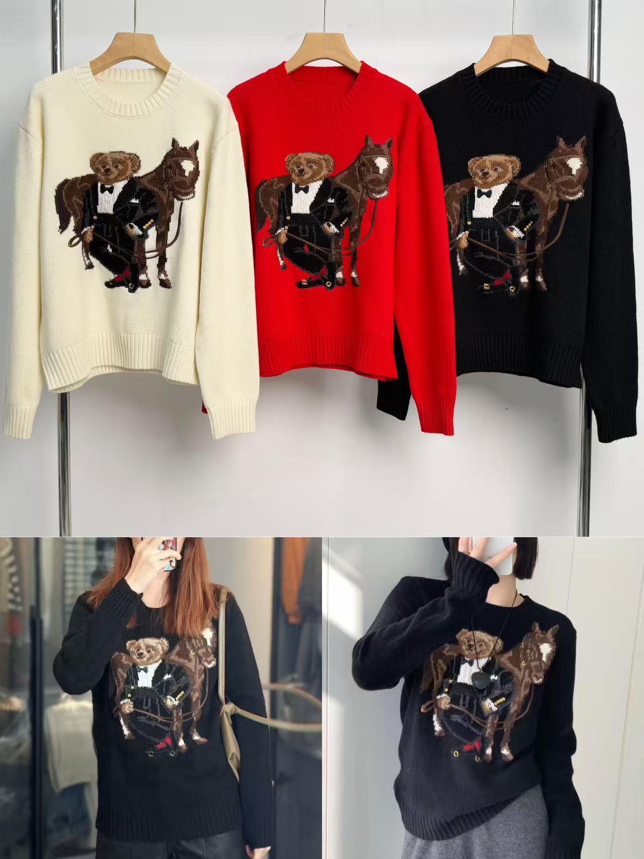 Embroidery Thread Yarn - Herfst en winter unisex gebreide trui