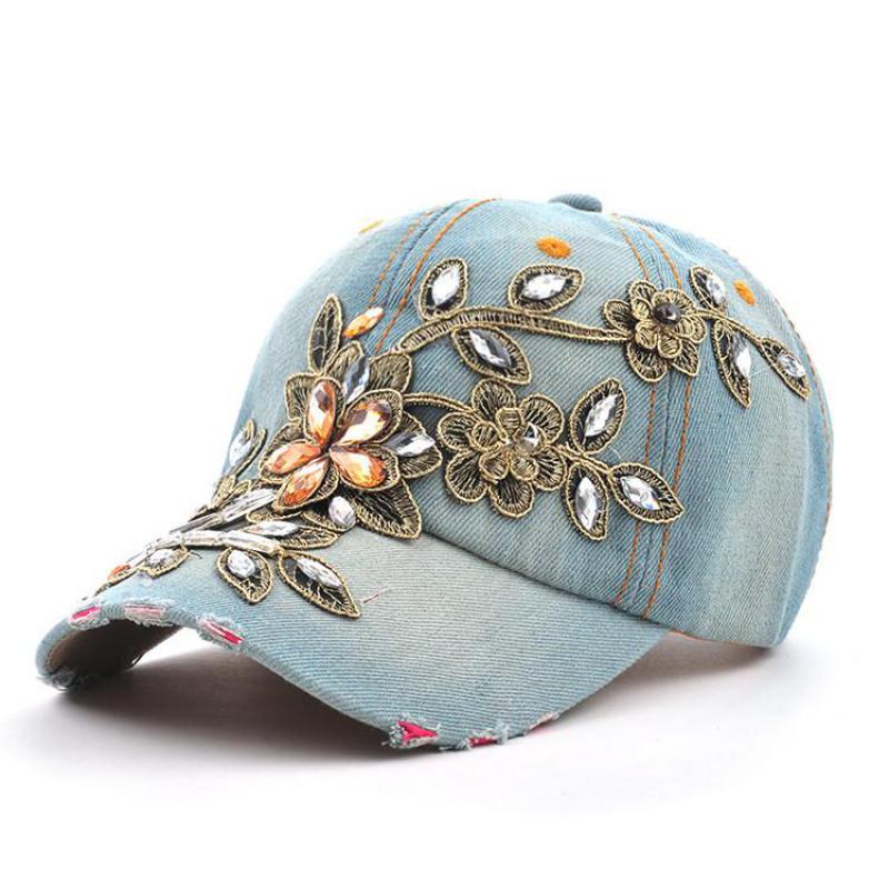 COKK Dames Baseball Cap Diaman - Embroidery On Jeans recensie en prijs