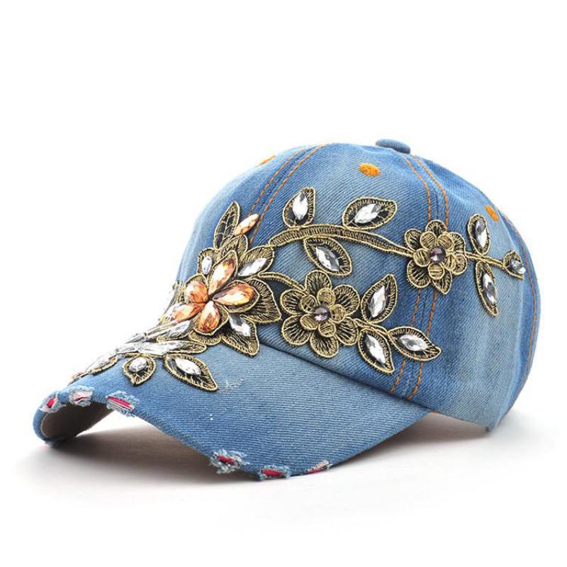 COKK Dames Baseball Cap Diaman - Embroidery On Jeans recensie en prijs