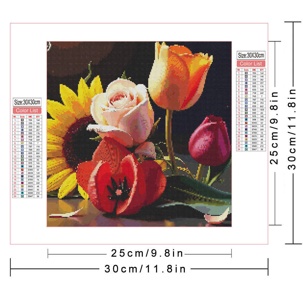 HUACAN volledige boor diamant  - Embroidery Rose Stitch recensie en prijs