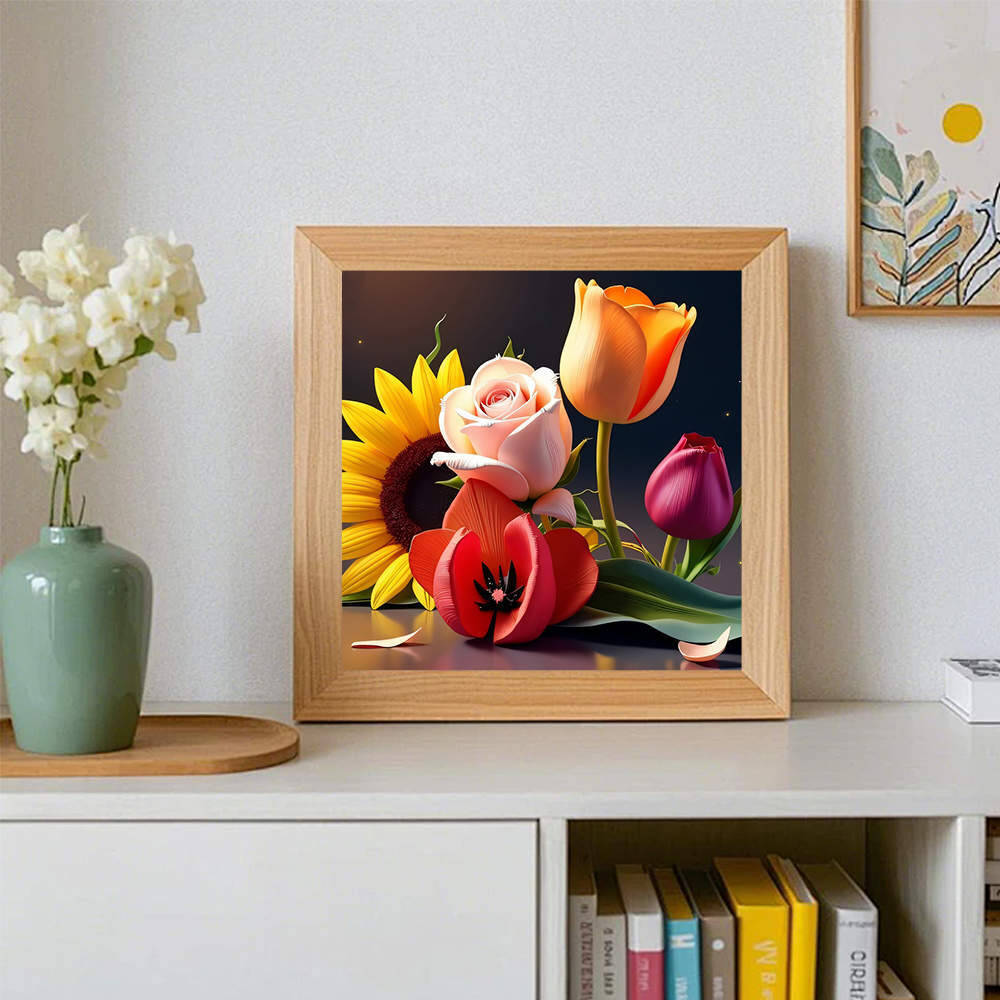 HUACAN volledige boor diamant  - Embroidery Rose Stitch recensie en prijs