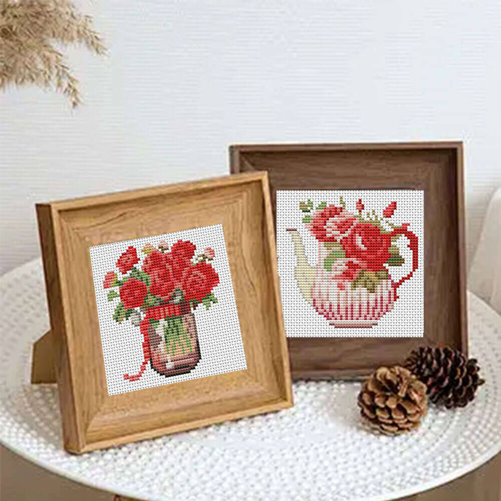 12 stuks Rose Cross Stitch 11C - Embroidery Rose Stitch recensie en prijs