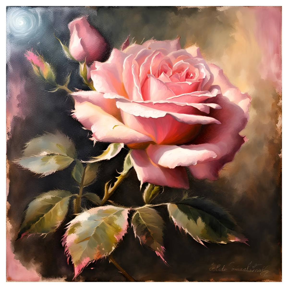 Roze roos 30X30 CM/11.8 inch t - Embroidery Rose Stitch recensie en prijs