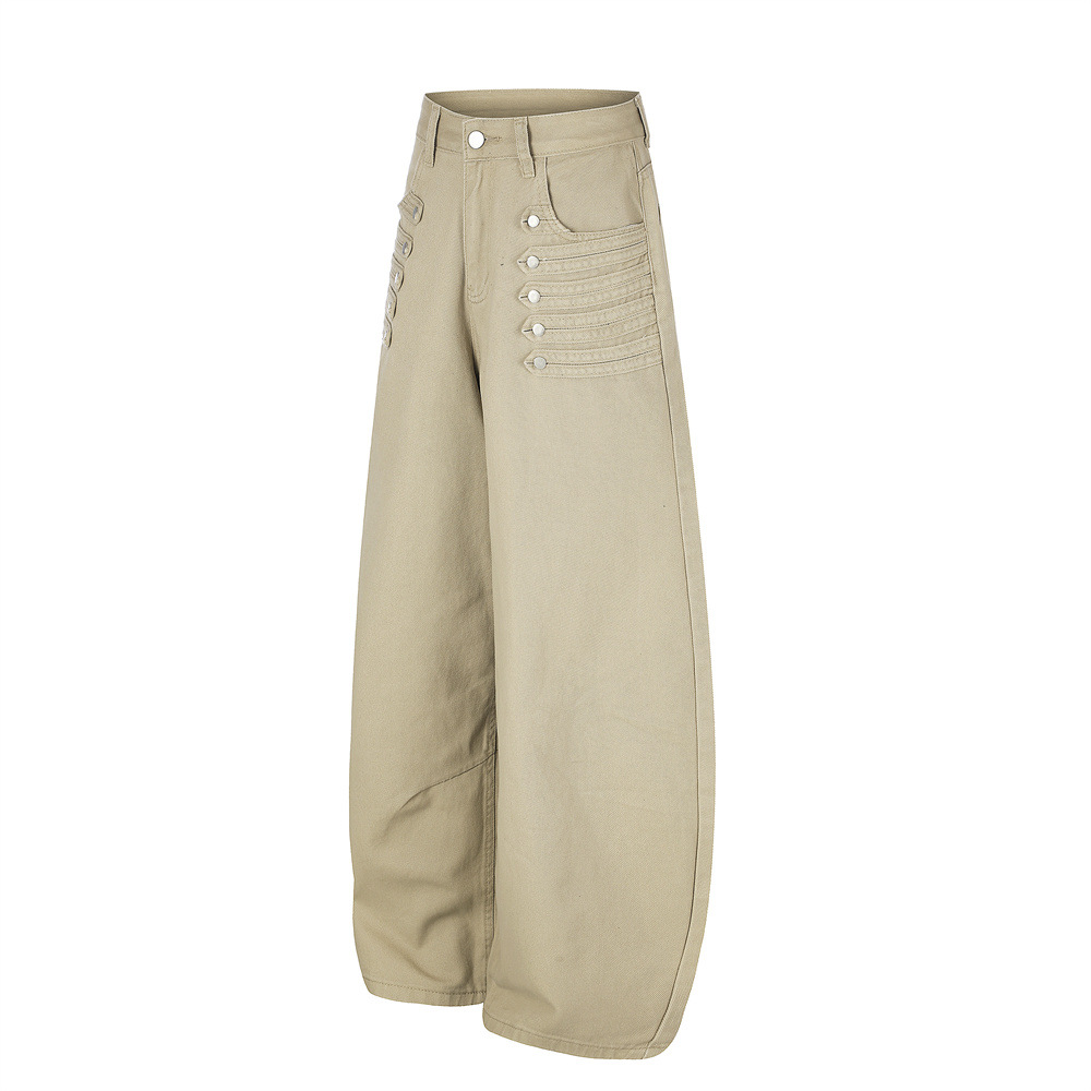 MWJLPWQ Loszittende broek met  - Embroidery Unique Design recensie en prijs