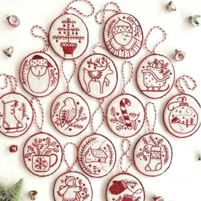 Kerstborduurpakket voor beginn - Embroidery Xmas Ornaments recensie en prijs