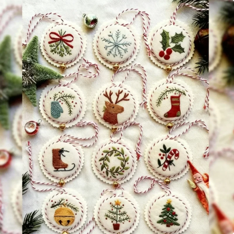 Kerstborduurpakket voor beginn - Embroidery Xmas Ornaments recensie en prijs