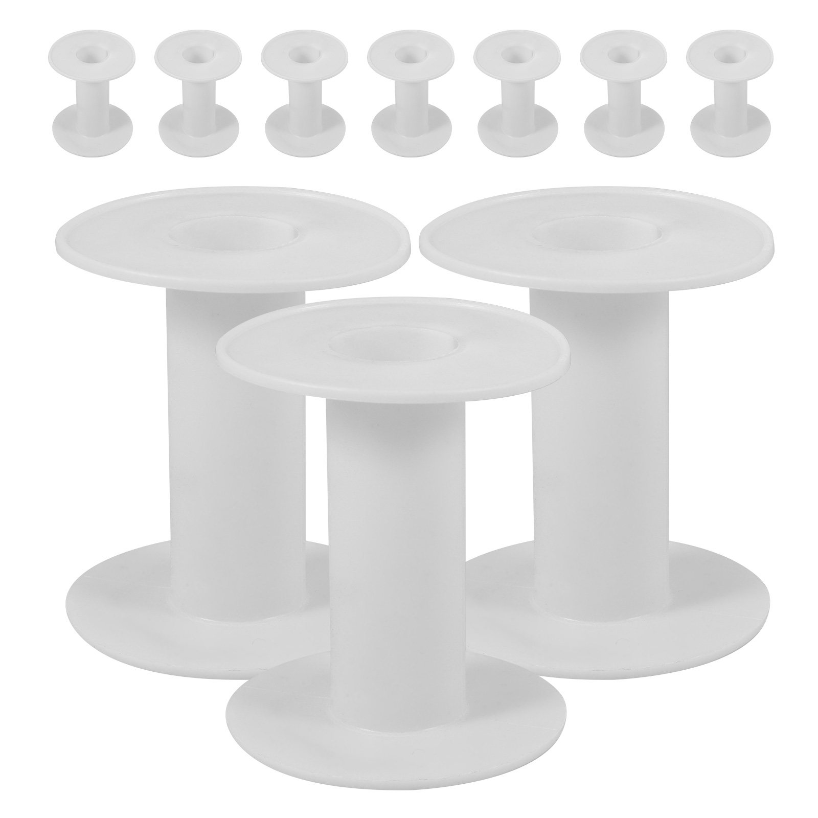 10 stuks plastic spoelen witte - Embroidery Thread Yarn recensie en prijs