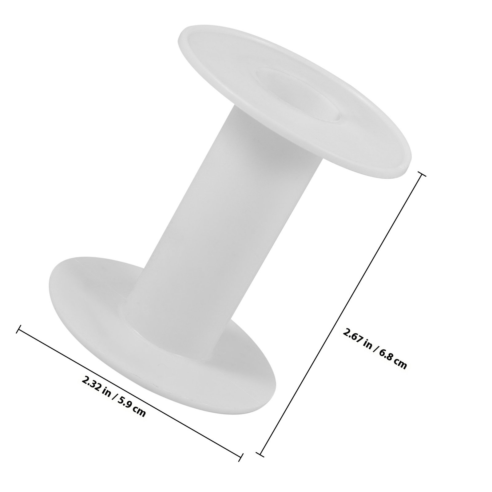 10 stuks plastic spoelen witte - Embroidery Thread Yarn recensie en prijs