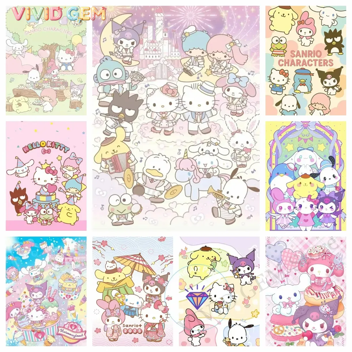 Diamond Painting Sanrio Family - Embroidery Uae recensie en prijs