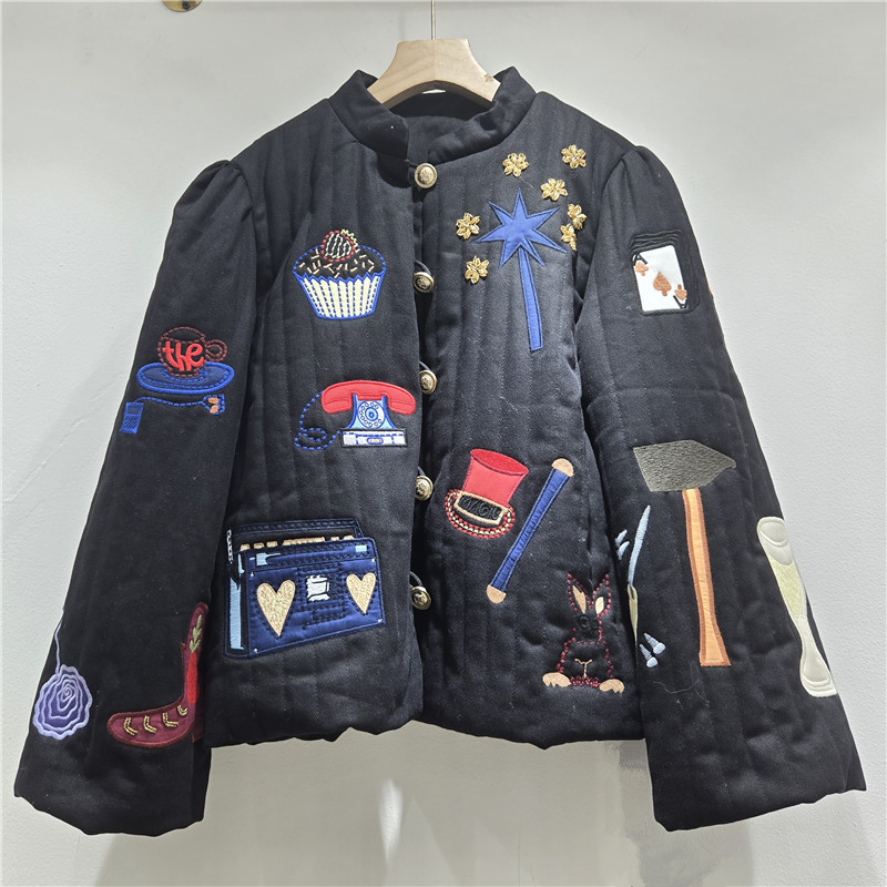 Nieuwe herfst-winter damesjas  - Embroidery Unique Design recensie en prijs