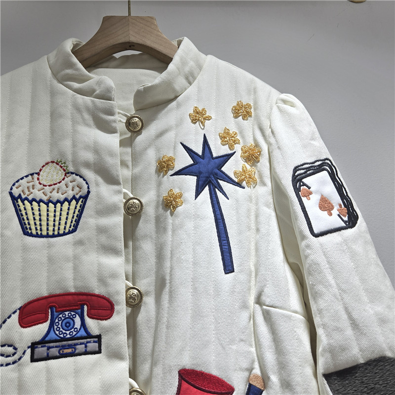 Nieuwe herfst-winter damesjas  - Embroidery Unique Design recensie en prijs