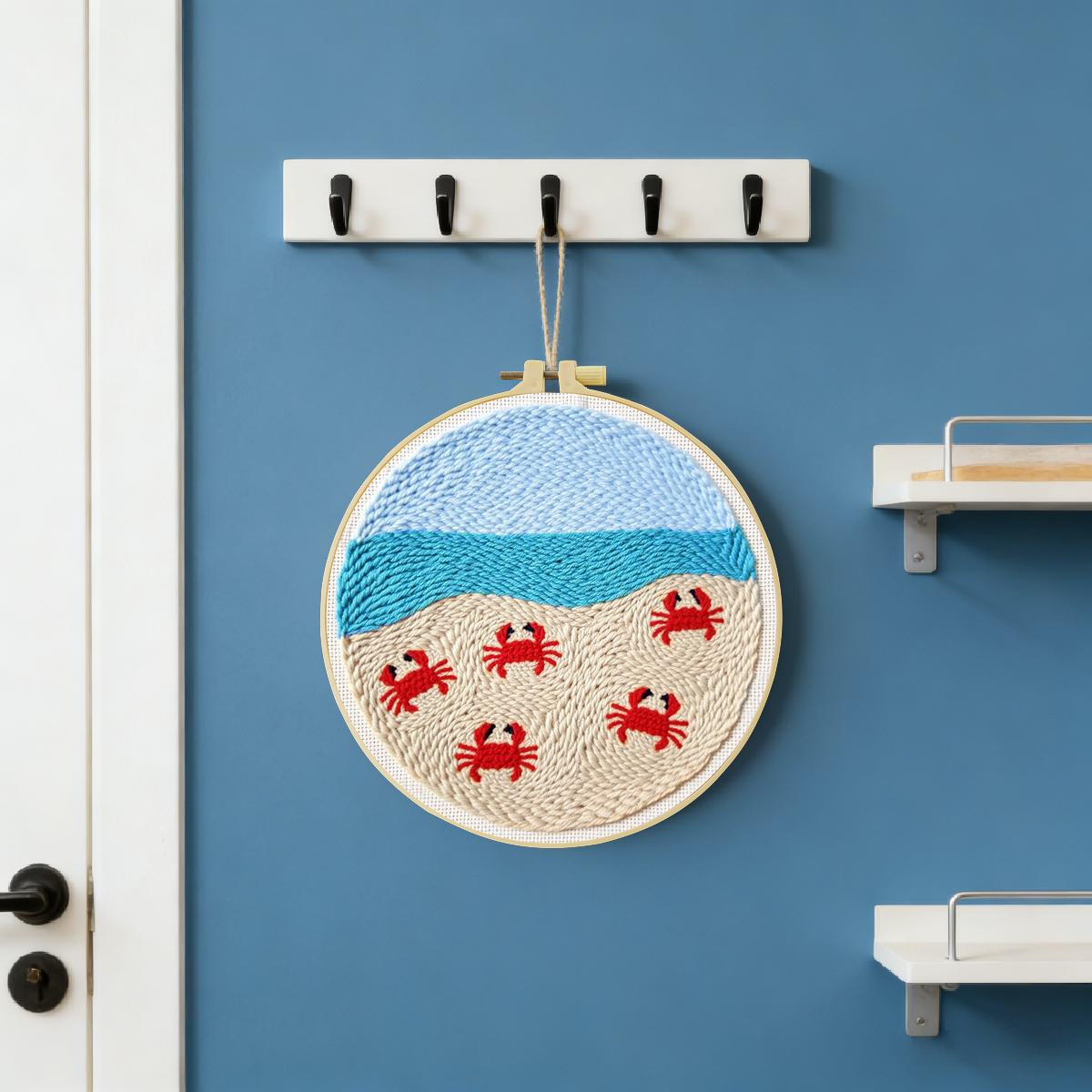 20X20CM/7.87inch Dieren - Krab - Printed Embroidery Kit recensie en prijs