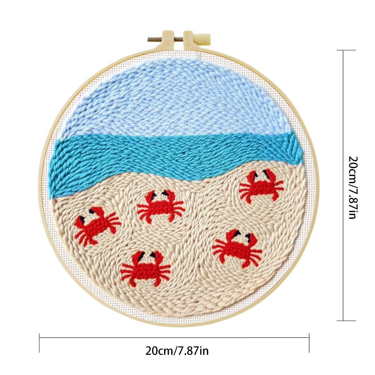 20X20CM/7.87inch Dieren - Krab - Printed Embroidery Kit recensie en prijs