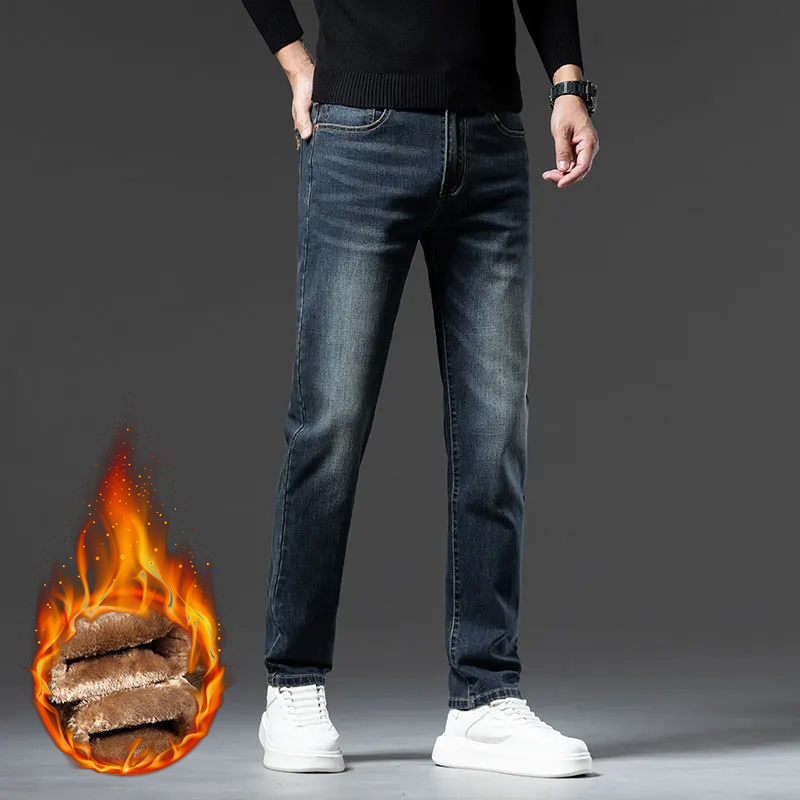 Nieuwe winter heren fleecegevo - Embroidery On Jeans recensie en prijs