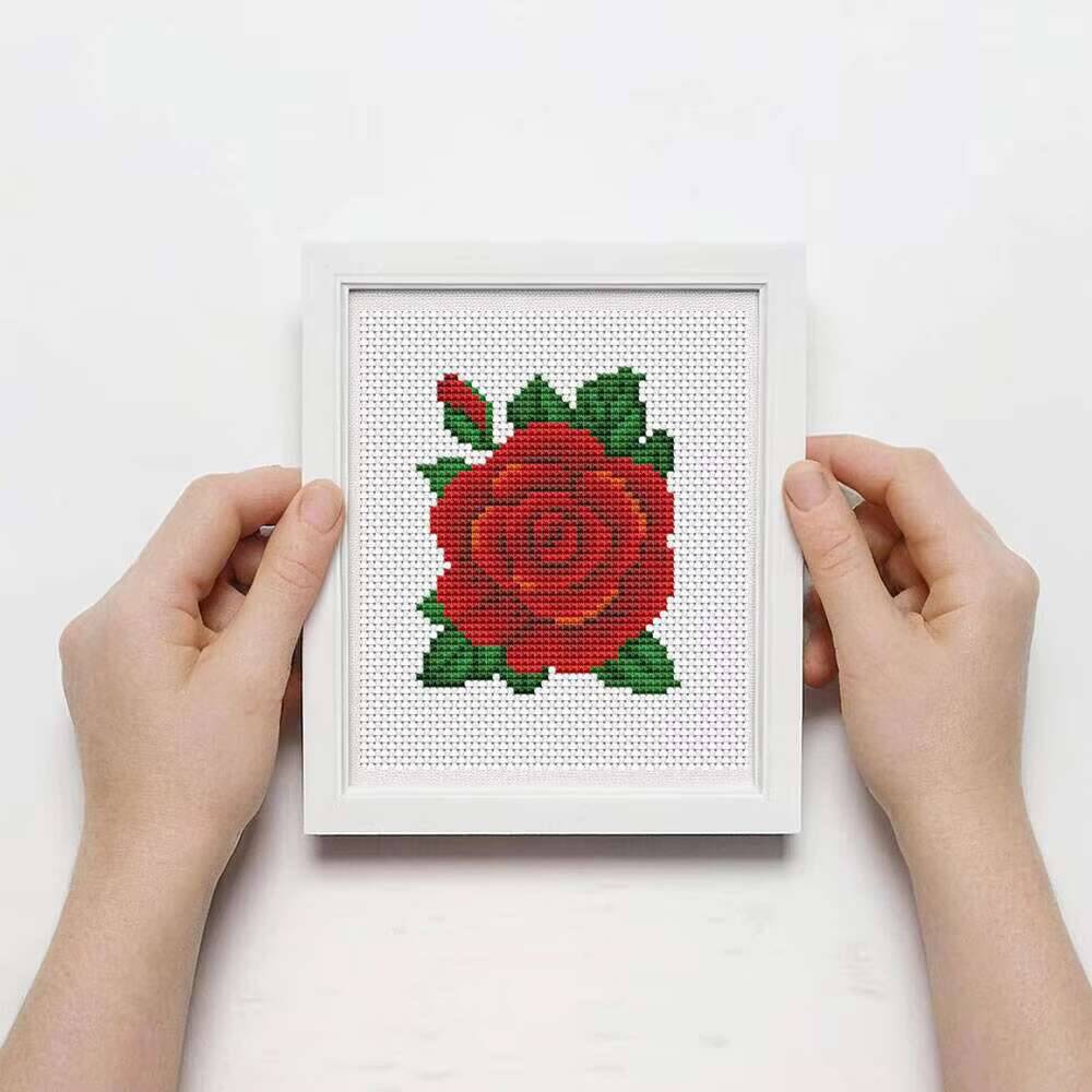 Huacan MINI Kruissteek Rose Bl - Embroidery Rose Stitch recensie en prijs