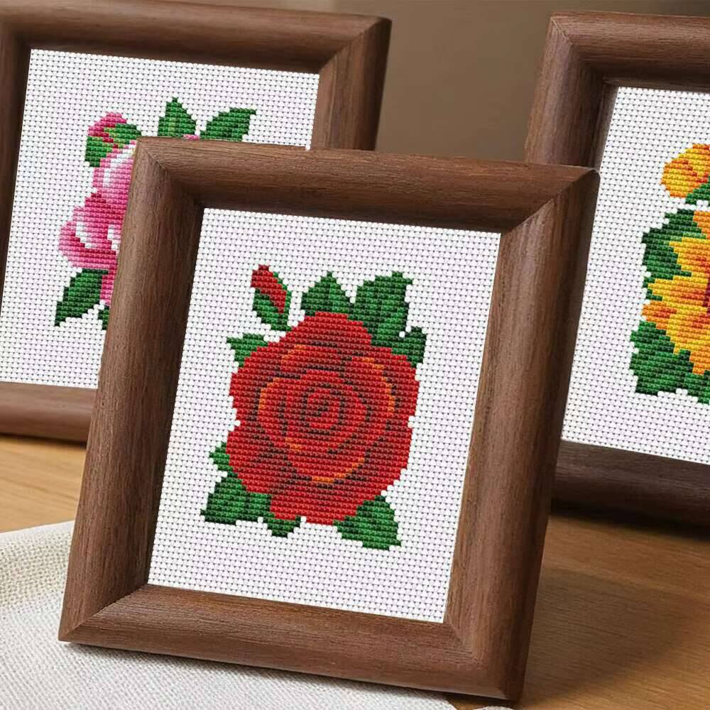 Huacan MINI Kruissteek Rose Bl - Embroidery Rose Stitch recensie en prijs