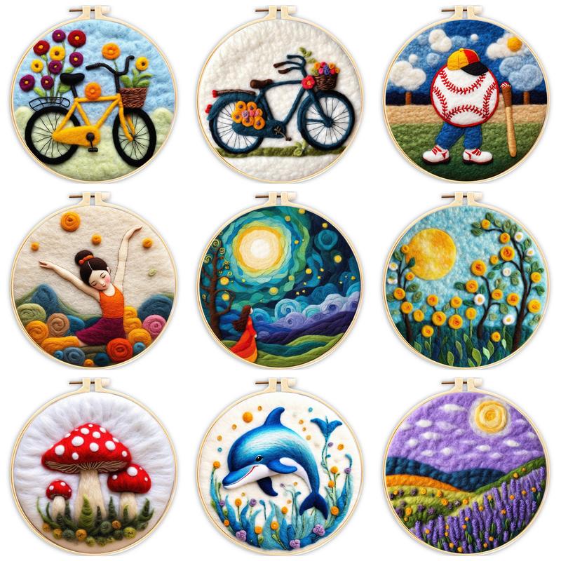 Ruopoty Fiets Patroon Diy Wol  - Printed Embroidery Kit recensie en prijs
