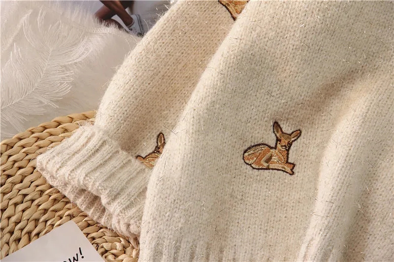 Nieuwe damestrui Kawaii Ulzzan - Embroidery Thread Yarn recensie en prijs