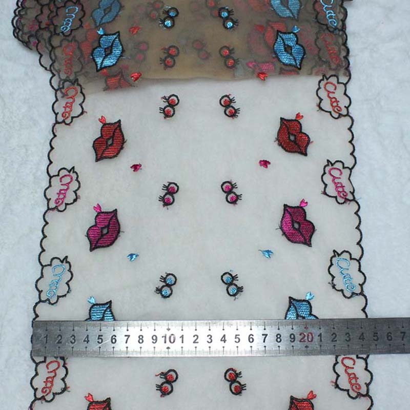 20 yards tweekleurige lippen s - Embroidery Lips recensie en prijs