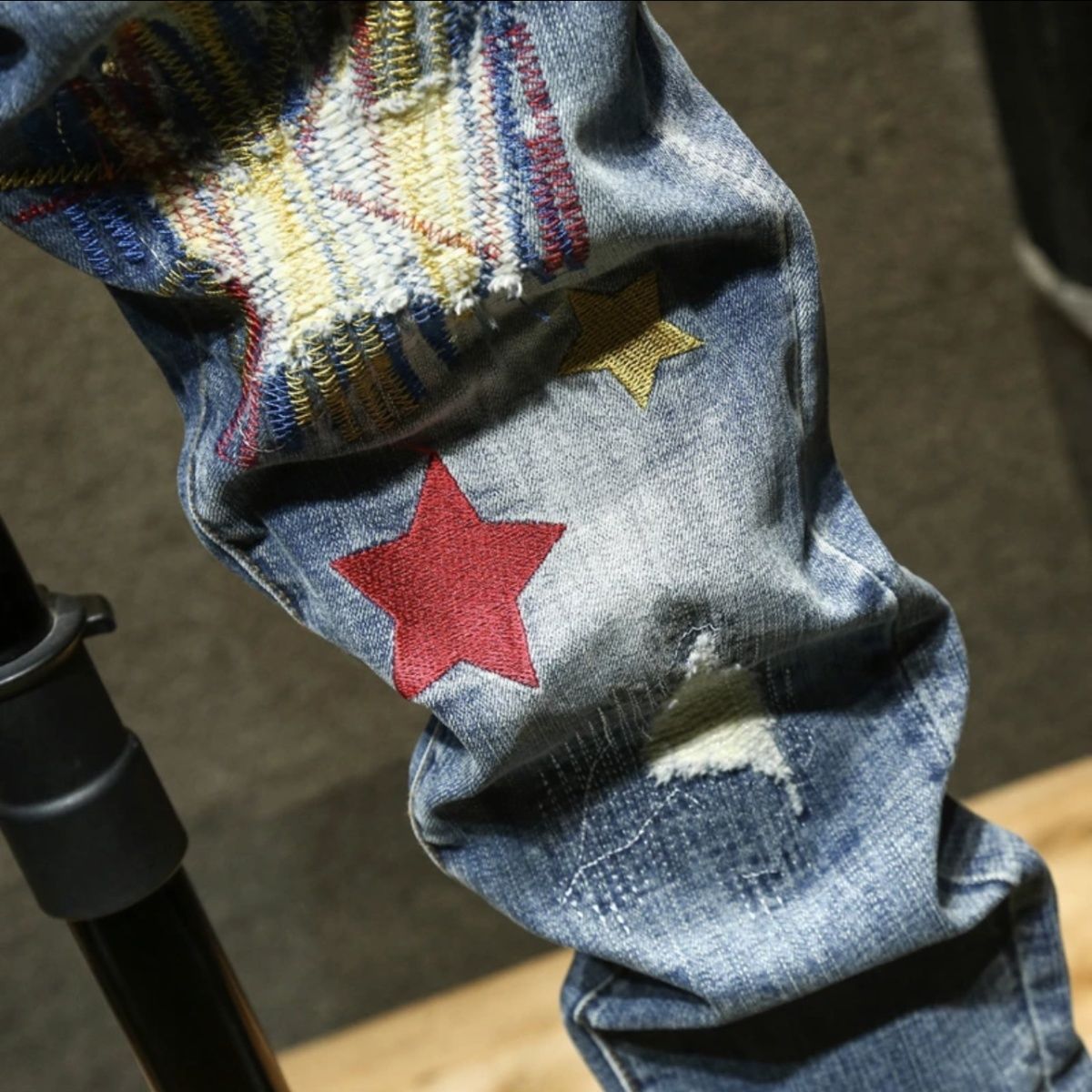 High-end Amerikaanse zware ind - Embroidery On Jeans recensie en prijs