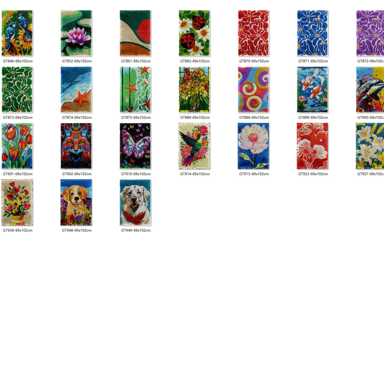 Bee klink haak kit tapijt canv - Printed Embroidery Kit recensie en prijs