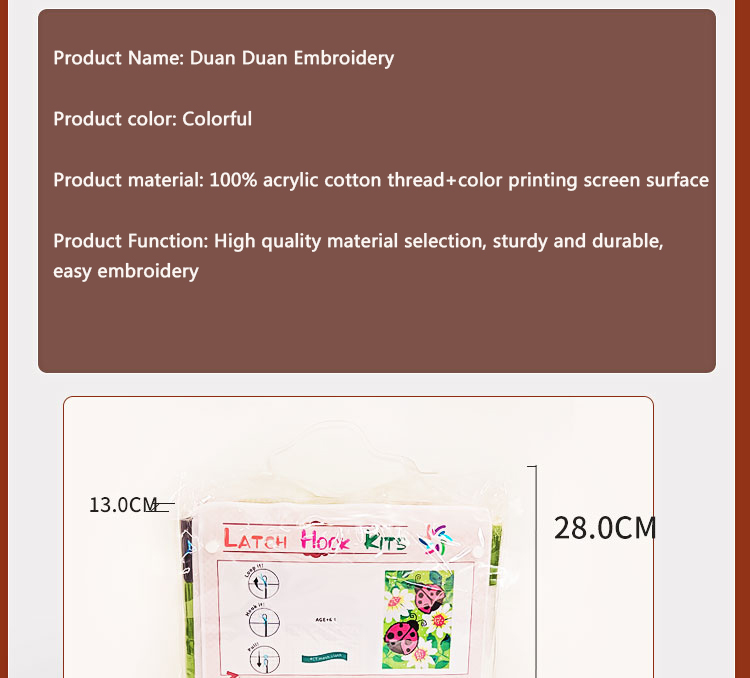 Bee klink haak kit tapijt canv - Printed Embroidery Kit recensie en prijs