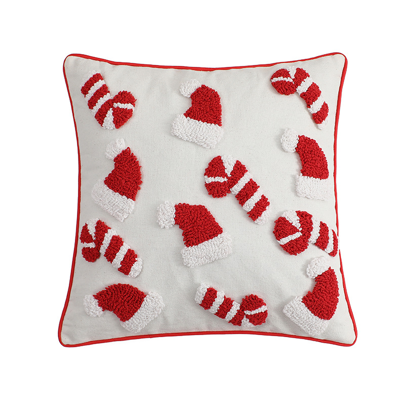 Rode Kerst Kussensloop Decorat - Embroidery Xmas Ornaments recensie en prijs