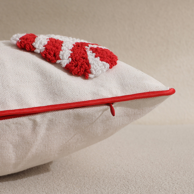 Rode Kerst Kussensloop Decorat - Embroidery Xmas Ornaments recensie en prijs