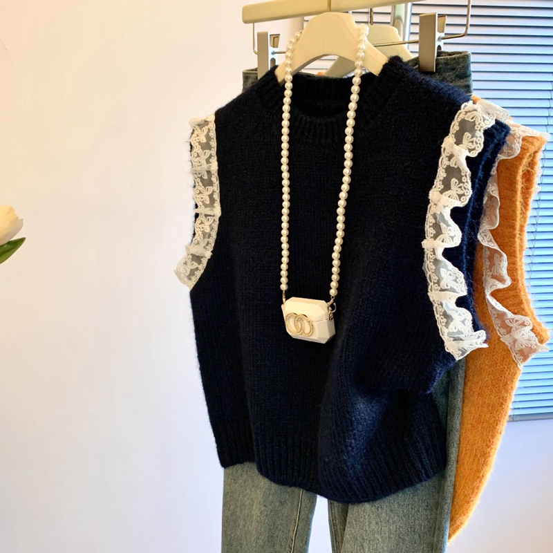 Retro Kant Splice Mouwloos Geb - Embroidery Thread Yarn recensie en prijs