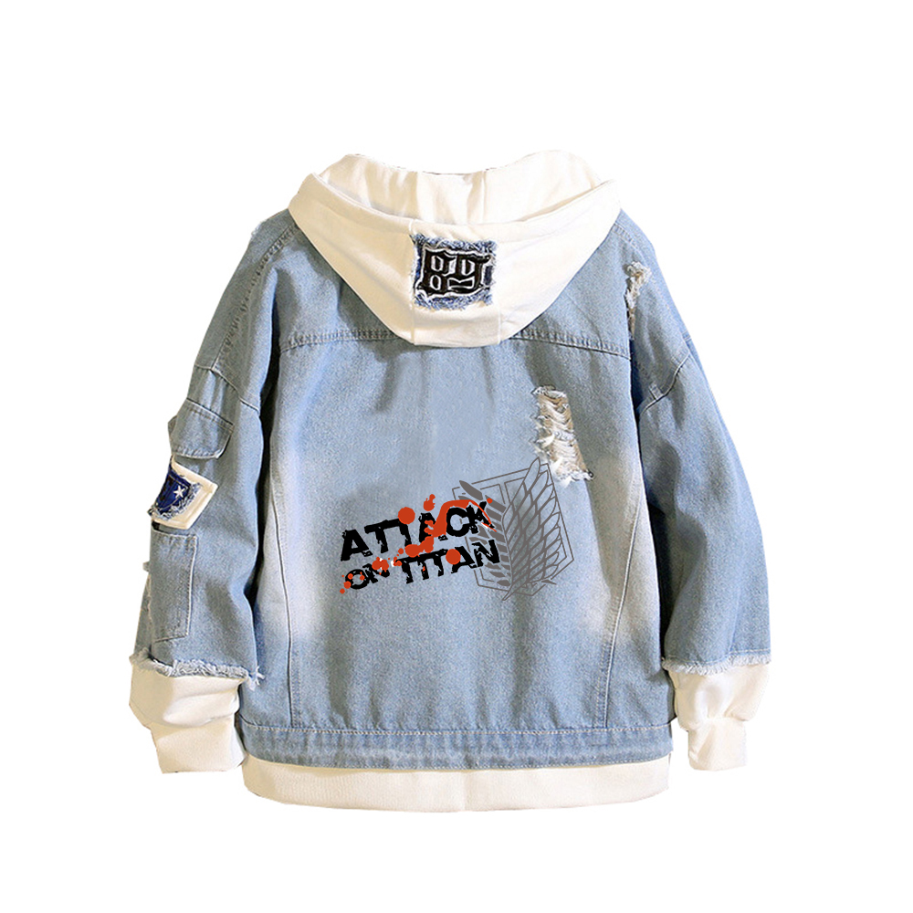Aanval op Titan Anime Denim Ja - Embroidery On Jeans recensie en prijs