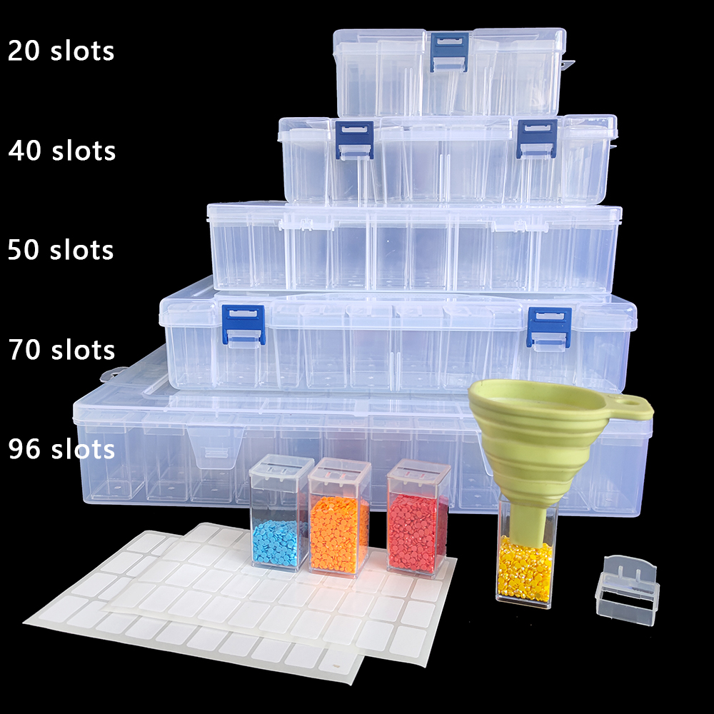 Vierkante plastic opbergdoos v - Embroidery Service recensie en prijs