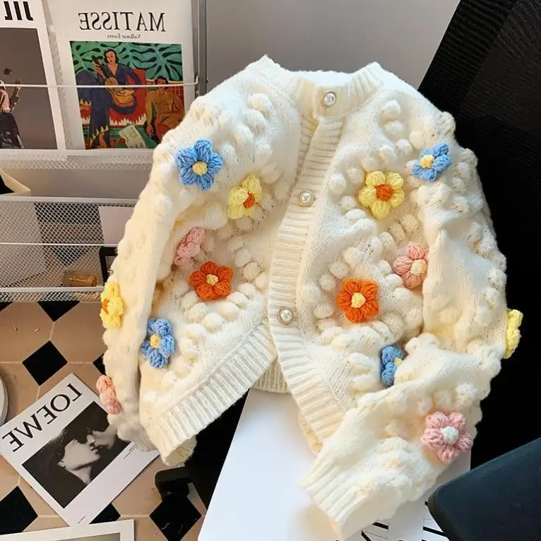 Kawaii Trui 3D Bloem Borduren  - Embroidery Thread Yarn recensie en prijs