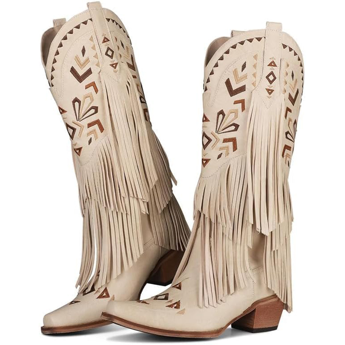 Dameslaarzen tot halverwege de - Embroidery Design recensie en prijs