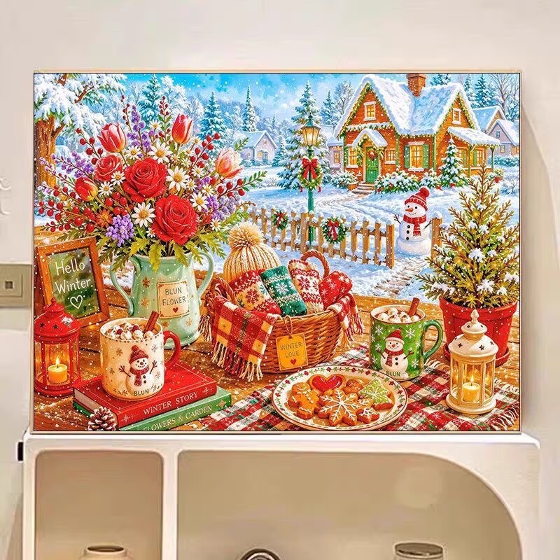 9CT 14ct Winter Gedrukte Kits  - Embroidery Thread Yarn recensie en prijs