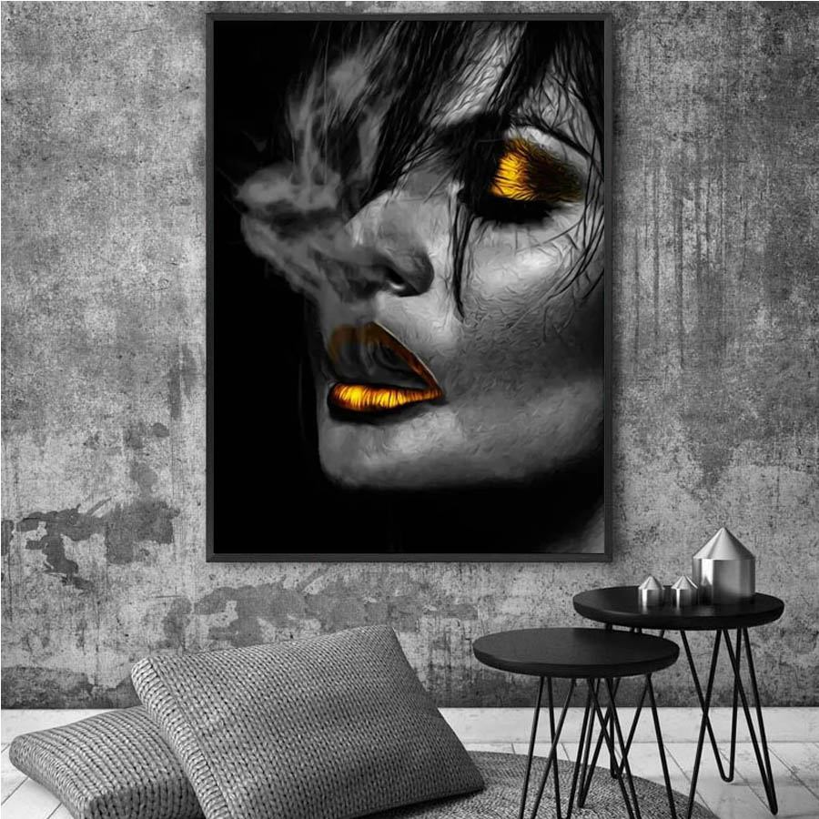 Gouden lip 5d DIY volledige di - Embroidery Lips recensie en prijs